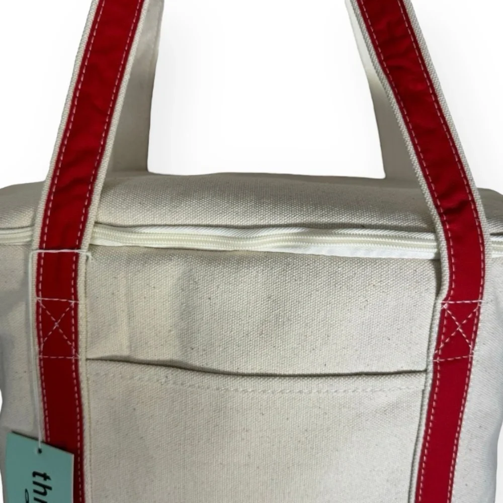 Stella Artois Canvas Tote Cooler Beverage Bag Ice Chest Red Cream‎ Unisex